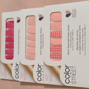 Color Street Set of 3 Polish Strips